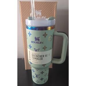 Stanley Custom Quencher H2.0 Flowstate™ Tumbler | 40 OZ (teal louis vuitton)